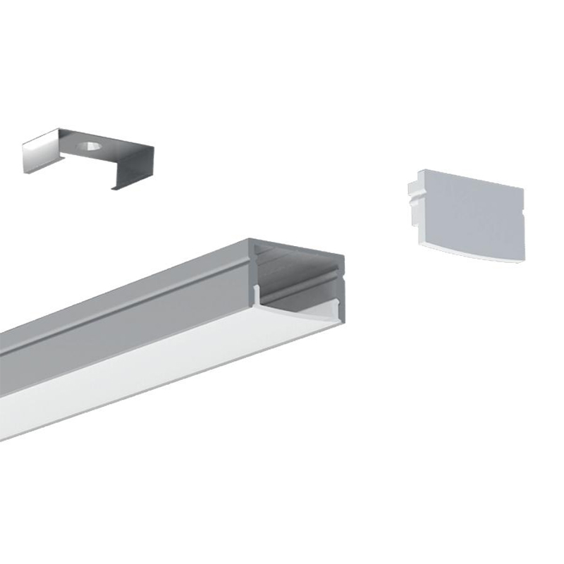 Aluminum LED Profile Light Strip Diffuser For 12mm Addressable White LED Strip